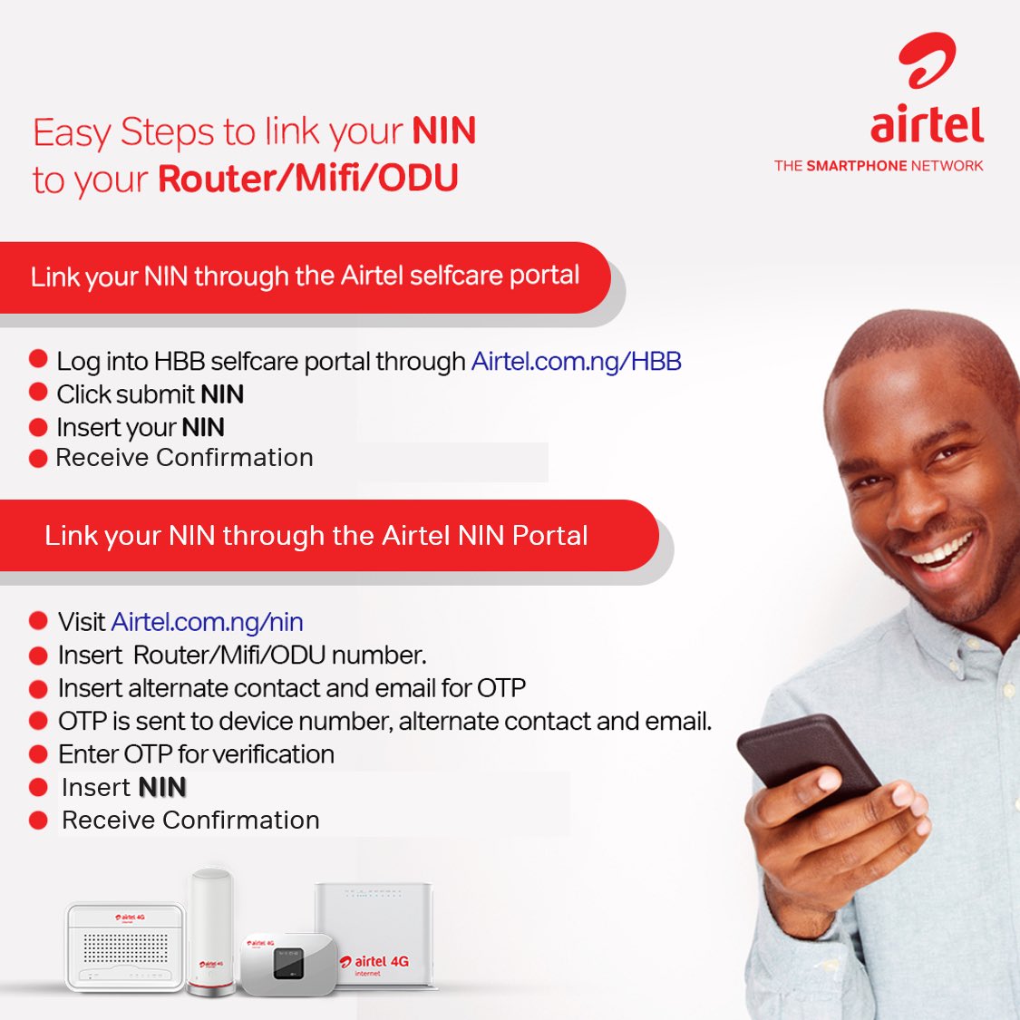 short code to link nin to airtel